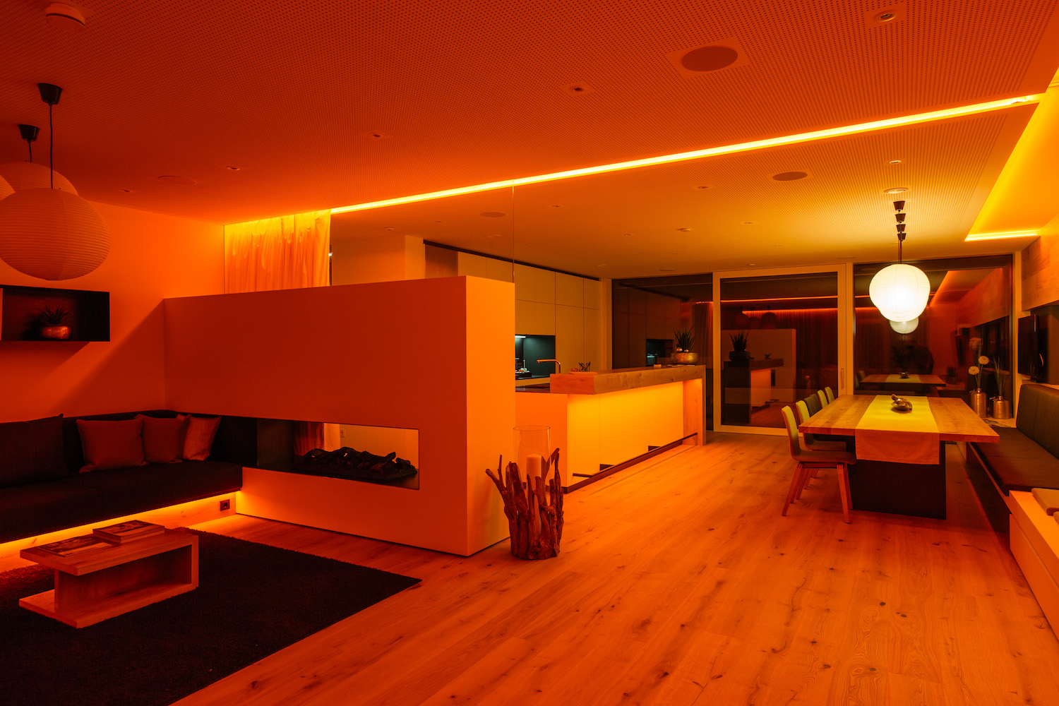 Farbige Smart-Home-Beleuchtung